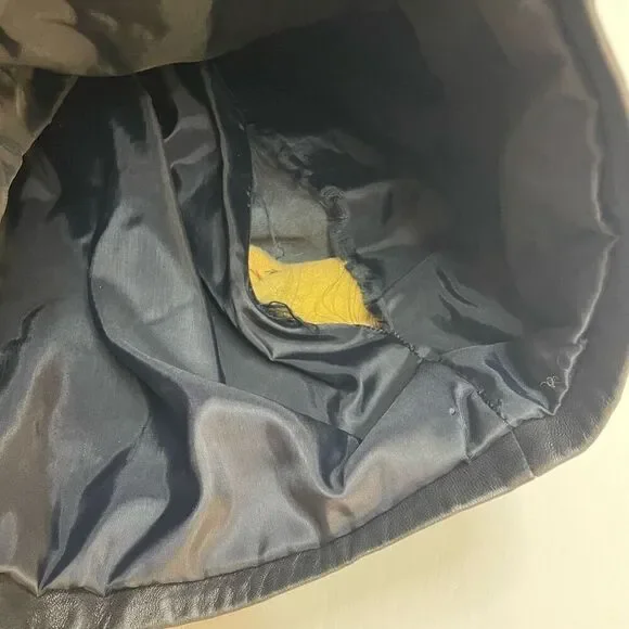 Michael Hoban North Beach Vintage Genuine Leather True Love Rose Skirt Size 1/2 - Picture 9 of 12